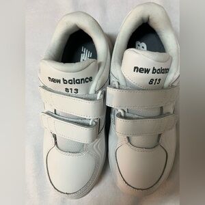 New Balance 813hv1 White Hook & Loop Strap Sneakers Sz:5  NWT NIB